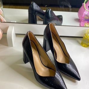 ⭐️Sam Edelman⭐️ 7.5 Black Snack Marlee Block Heel Pump 7.5